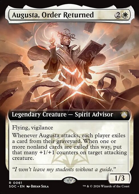 Augusta, Order Returned #61 from Secrets of Strixhaven Commander