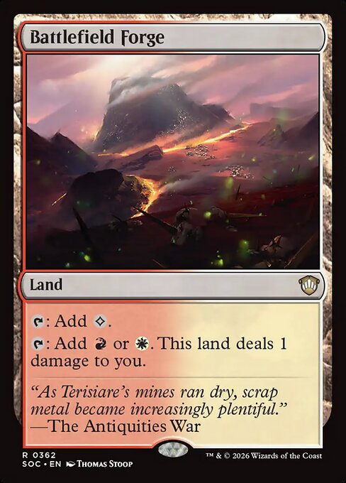Battlefield Forge #362 from Secrets of Strixhaven Commander