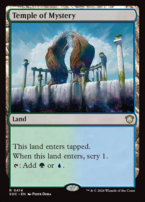 Temple of Mystery #414 from Secrets of Strixhaven Commander