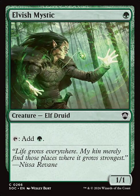 Elvish Mystic #266 from Secrets of Strixhaven Commander