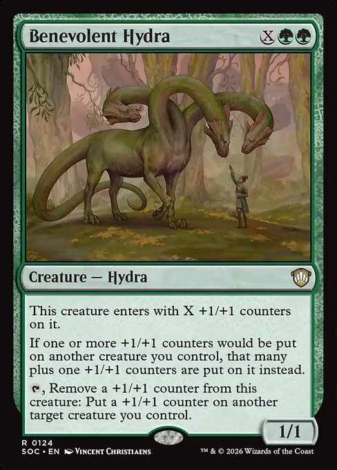 Benevolent Hydra #124 from Secrets of Strixhaven Commander
