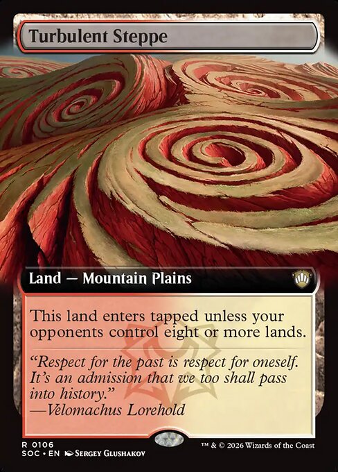Turbulent Steppe #106 from Secrets of Strixhaven Commander
