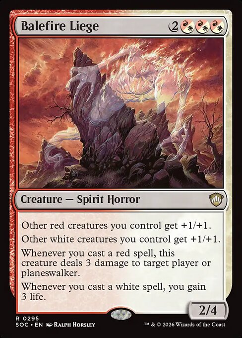 Balefire Liege #295 from Secrets of Strixhaven Commander