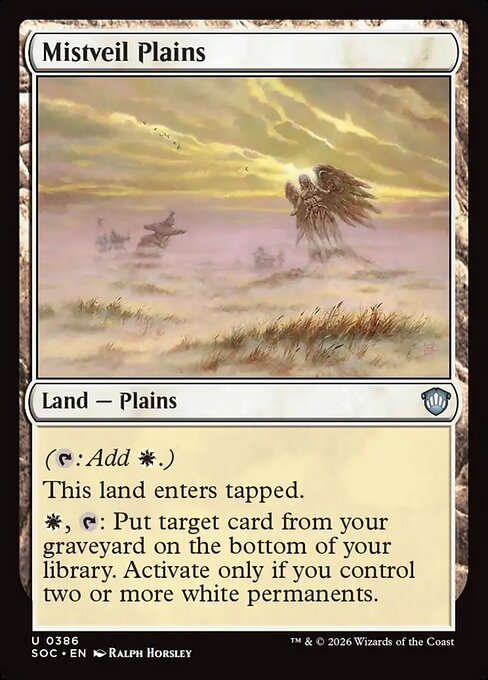 Mistveil Plains #386 from Secrets of Strixhaven Commander