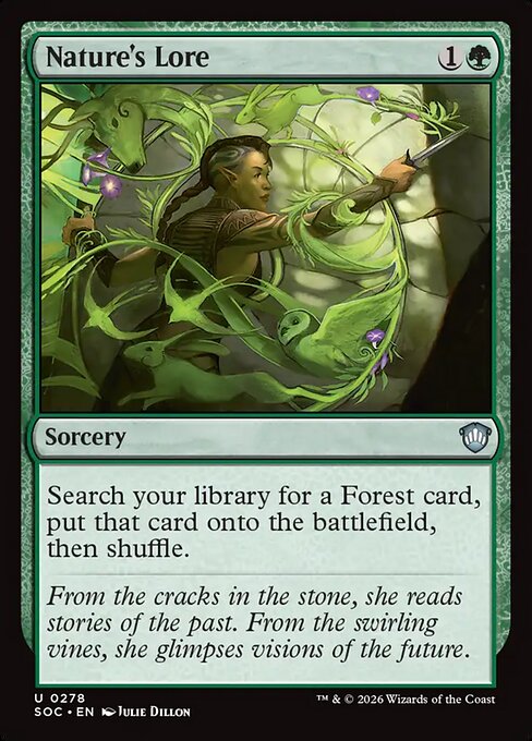 Nature's Lore #278 from Secrets of Strixhaven Commander
