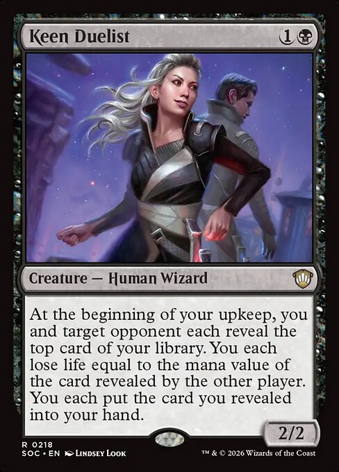 Keen Duelist #218 from Secrets of Strixhaven Commander