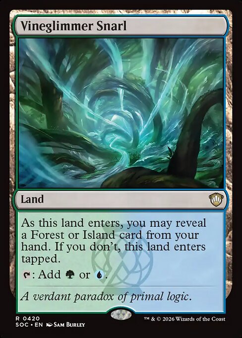 Vineglimmer Snarl #420 from Secrets of Strixhaven Commander
