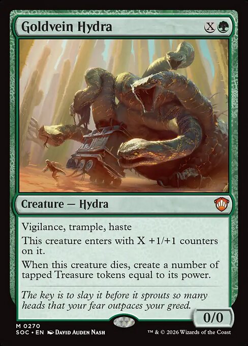 Goldvein Hydra #270 from Secrets of Strixhaven Commander