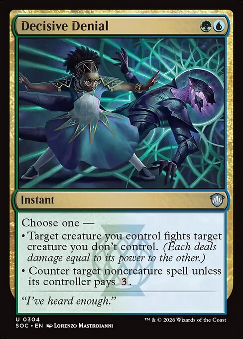 Decisive Denial #304 from Secrets of Strixhaven Commander