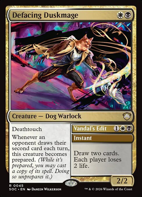 Defacing Duskmage // Vandal's Edit #45 from Secrets of Strixhaven Commander