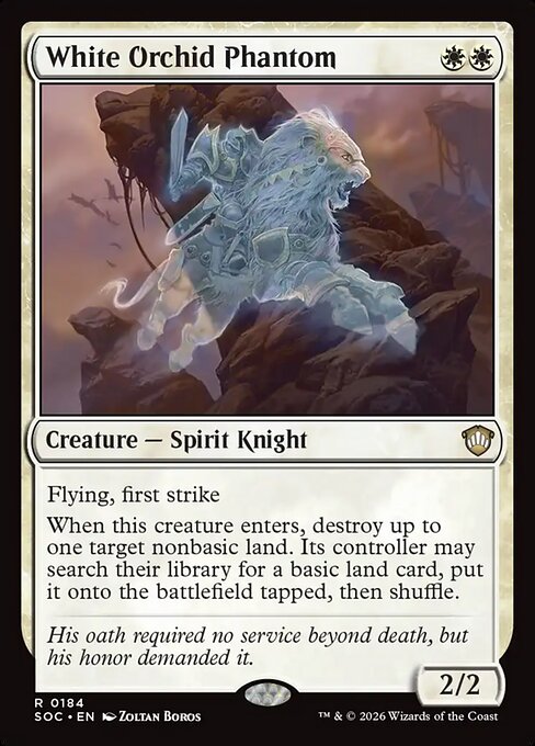 White Orchid Phantom #184 from Secrets of Strixhaven Commander