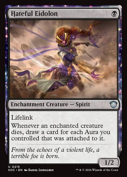 Hateful Eidolon #215 from Secrets of Strixhaven Commander