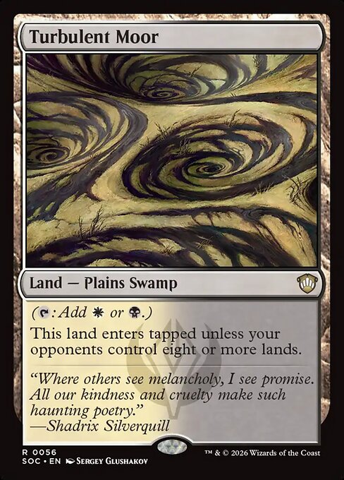 Turbulent Moor #56 from Secrets of Strixhaven Commander