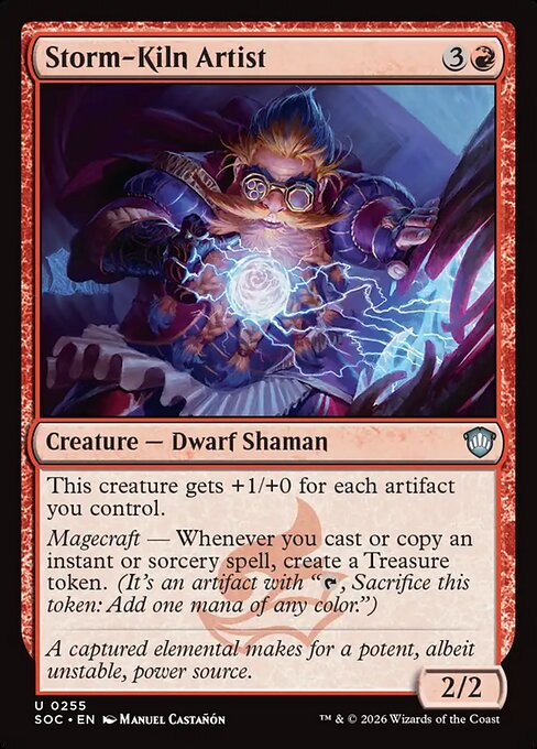 Storm-Kiln Artist #255 from Secrets of Strixhaven Commander