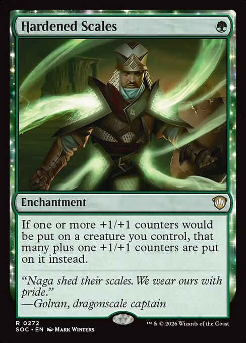 Hardened Scales #272 from Secrets of Strixhaven Commander