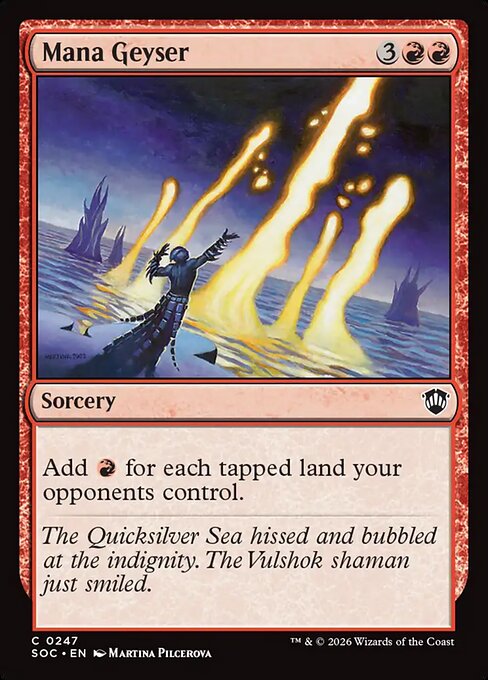 Mana Geyser #247 from Secrets of Strixhaven Commander