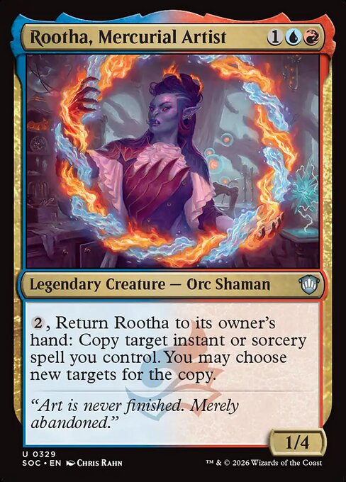 Rootha, Mercurial Artist #329 from Secrets of Strixhaven Commander