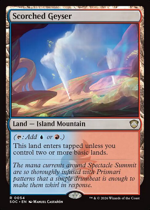 Scorched Geyser #54 from Secrets of Strixhaven Commander