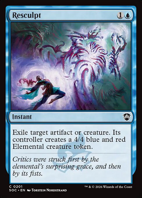 Resculpt #201 from Secrets of Strixhaven Commander