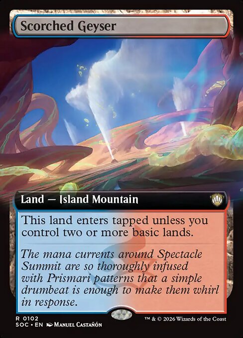 Scorched Geyser #102 from Secrets of Strixhaven Commander