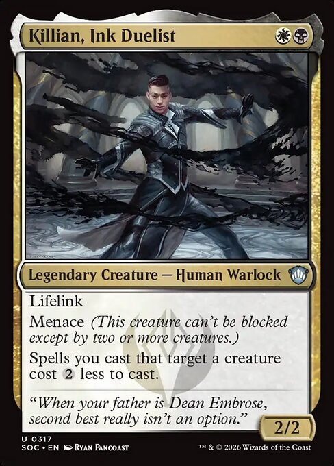 Killian, Ink Duelist #317 from Secrets of Strixhaven Commander