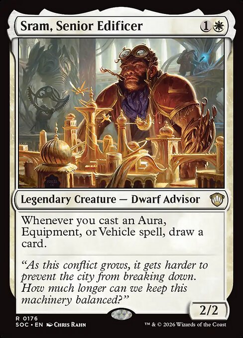 Sram, Senior Edificer #176 from Secrets of Strixhaven Commander