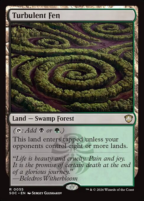 Turbulent Fen #55 from Secrets of Strixhaven Commander