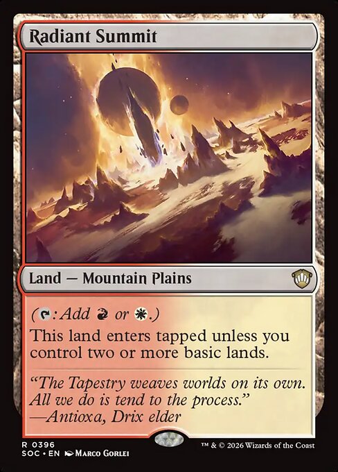 Radiant Summit #396 from Secrets of Strixhaven Commander