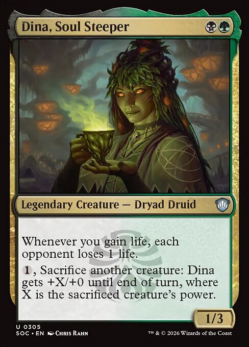 Dina, Soul Steeper #305 from Secrets of Strixhaven Commander