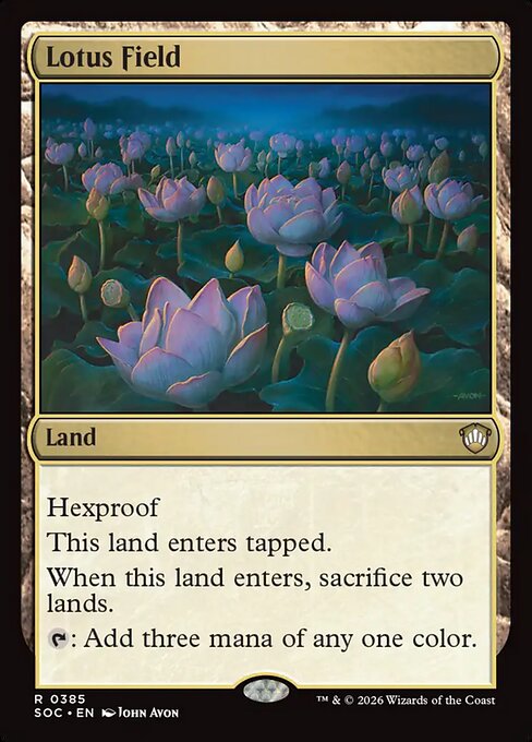Lotus Field #385 from Secrets of Strixhaven Commander
