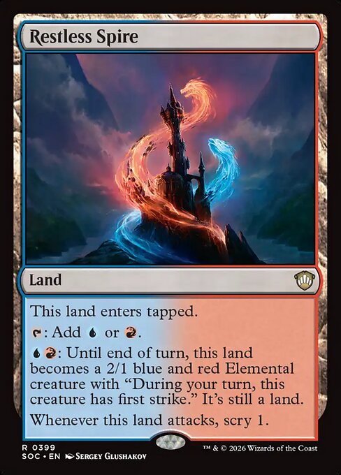 Restless Spire #399 from Secrets of Strixhaven Commander