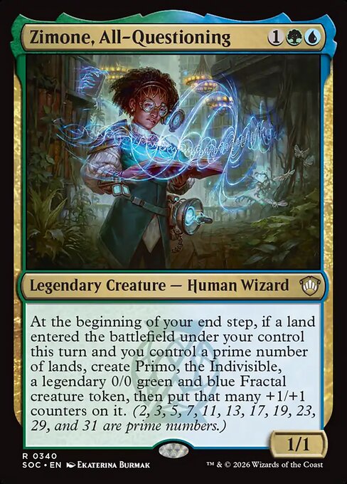 Zimone, All-Questioning #340 from Secrets of Strixhaven Commander