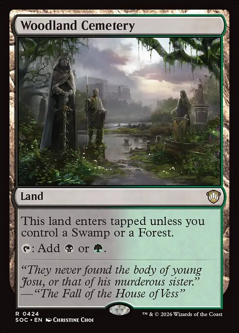 Woodland Cemetery #424 from Secrets of Strixhaven Commander