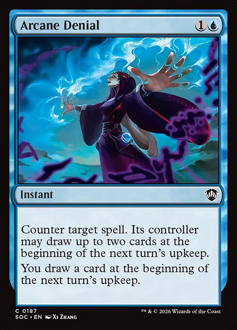 Arcane Denial #187 from Secrets of Strixhaven Commander