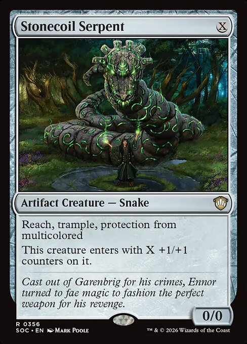 Stonecoil Serpent #356 from Secrets of Strixhaven Commander