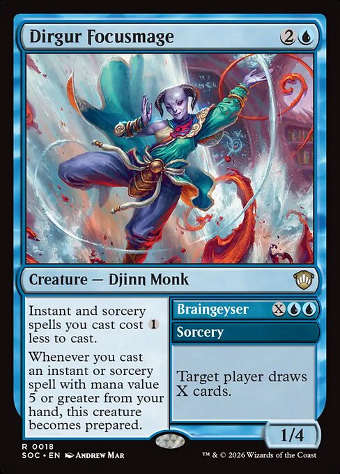 Dirgur Focusmage // Braingeyser #18 from Secrets of Strixhaven Commander