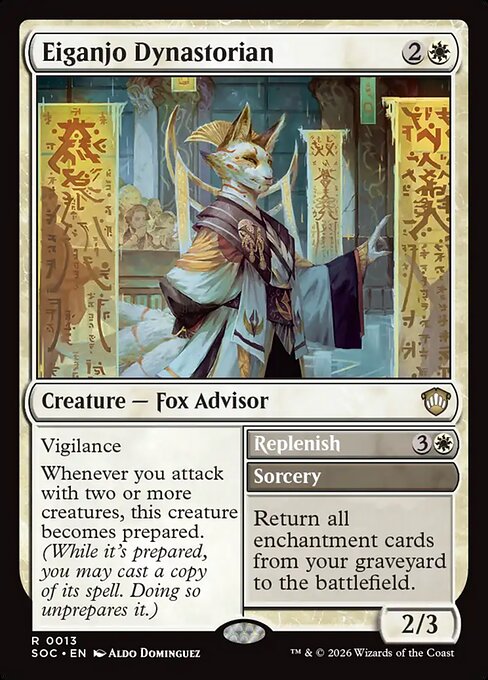 Eiganjo Dynastorian // Replenish #13 from Secrets of Strixhaven Commander