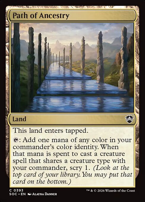 Path of Ancestry #393 from Secrets of Strixhaven Commander