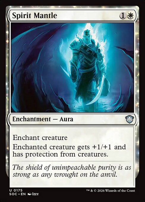 Spirit Mantle #175 from Secrets of Strixhaven Commander
