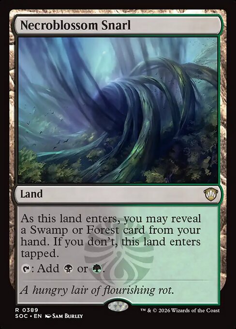 Necroblossom Snarl #389 from Secrets of Strixhaven Commander