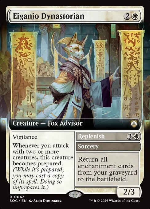 Eiganjo Dynastorian // Replenish #63 from Secrets of Strixhaven Commander