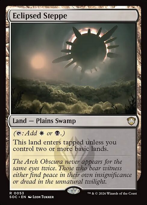 Eclipsed Steppe #53 from Secrets of Strixhaven Commander