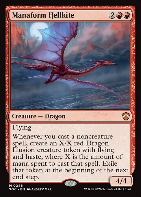 Manaform Hellkite #248 from Secrets of Strixhaven Commander
