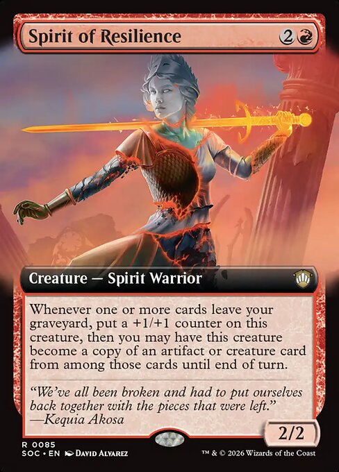 Spirit of Resilience #85 from Secrets of Strixhaven Commander