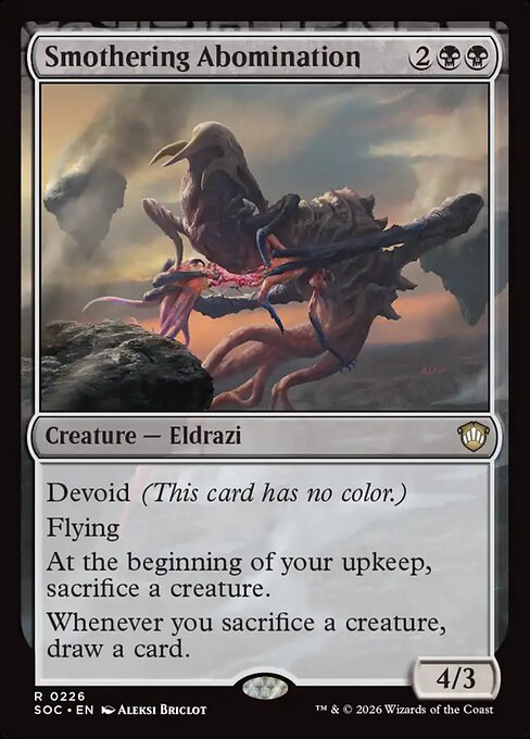 Smothering Abomination #226 from Secrets of Strixhaven Commander