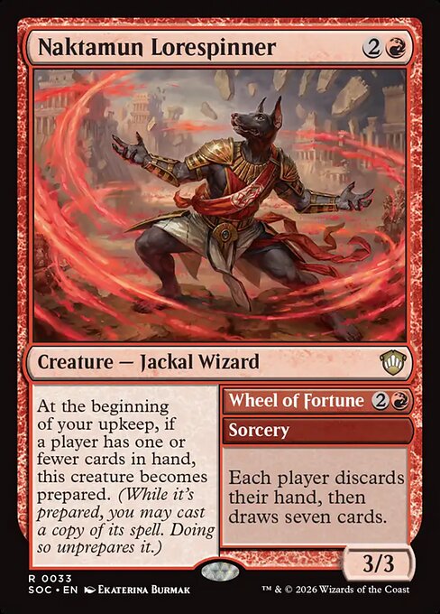 Naktamun Lorespinner // Wheel of Fortune #33 from Secrets of Strixhaven Commander