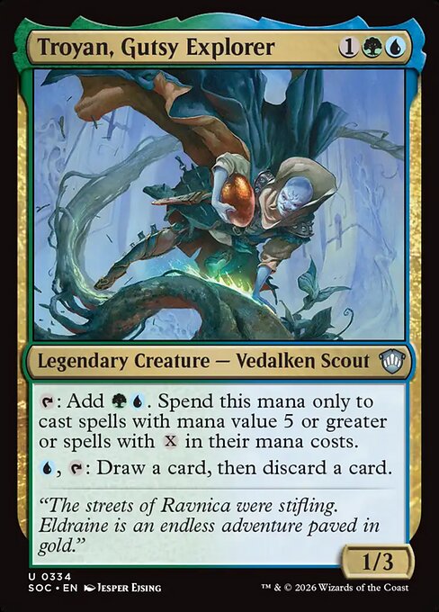 Troyan, Gutsy Explorer #334 from Secrets of Strixhaven Commander