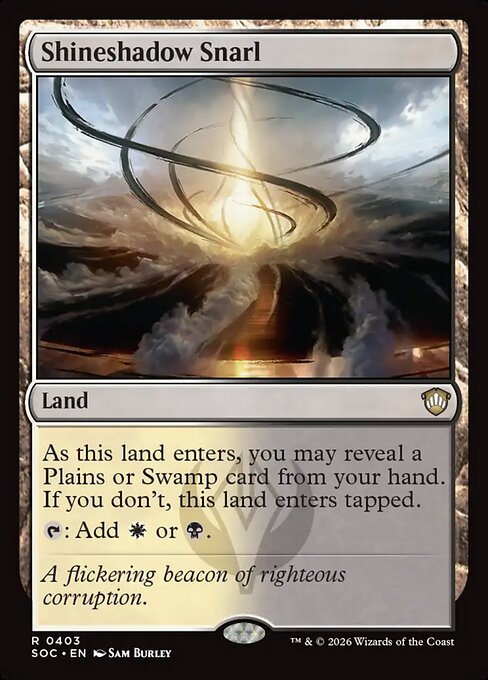 Shineshadow Snarl #403 from Secrets of Strixhaven Commander