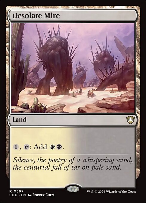 Desolate Mire #367 from Secrets of Strixhaven Commander