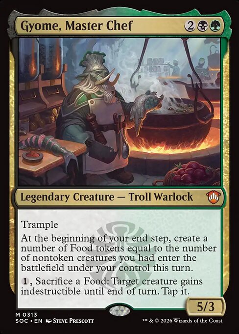 Gyome, Master Chef #313 from Secrets of Strixhaven Commander